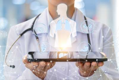 Quiz Results: private doctor holding a tablet and illustration of total body health